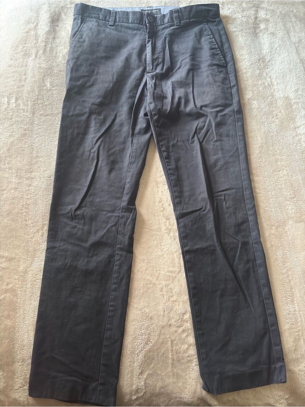 Banana Republic Men's Black Chinos - Aiden Chino